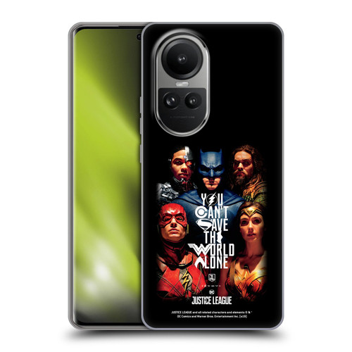 Justice League Movie Posters You Can't Save Soft Gel Case for OPPO Reno10 5G / Reno10 Pro 5G