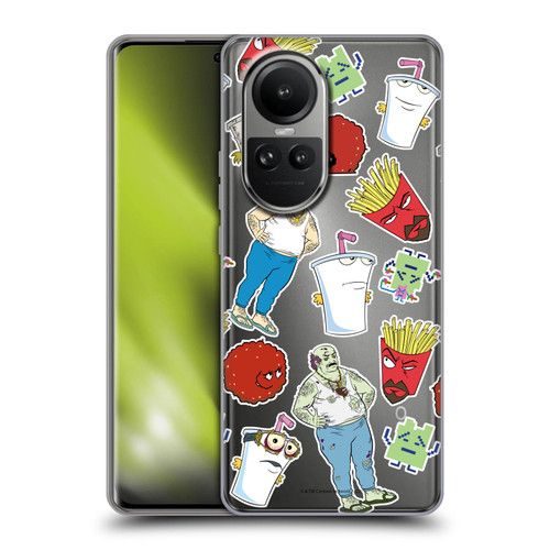 Aqua Teen Hunger Force Graphics Icons Soft Gel Case for OPPO Reno10 5G / Reno10 Pro 5G