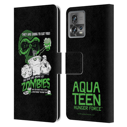 Aqua Teen Hunger Force Graphics They Are Going To Eat You Leather Book Wallet Case Cover For Motorola Moto Edge 30 Fusion
