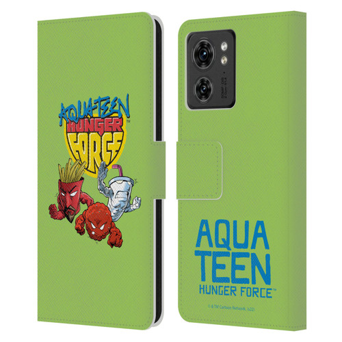 Aqua Teen Hunger Force Graphics Group Leather Book Wallet Case Cover For Motorola Moto Edge 40