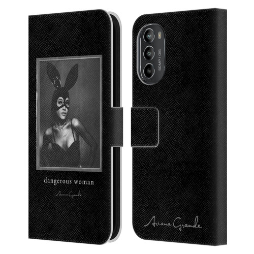 Ariana Grande Dangerous Woman Bunny Leather Book Wallet Case Cover For Motorola Moto G82 5G