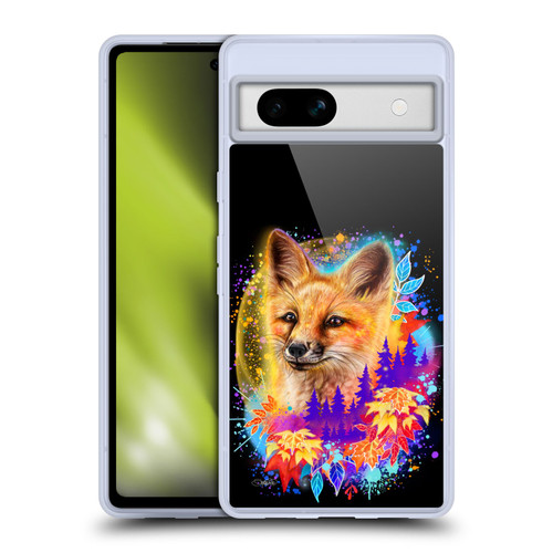 Sheena Pike Animals Red Fox Spirit & Autumn Leaves Soft Gel Case for Google Pixel 7a