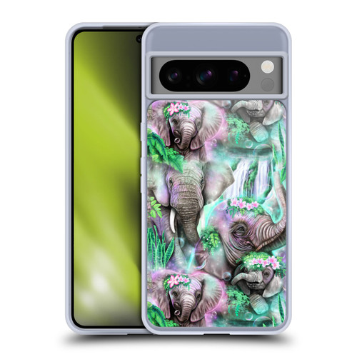 Sheena Pike Animals Daydream Elephants Lagoon Soft Gel Case for Google Pixel 8 Pro