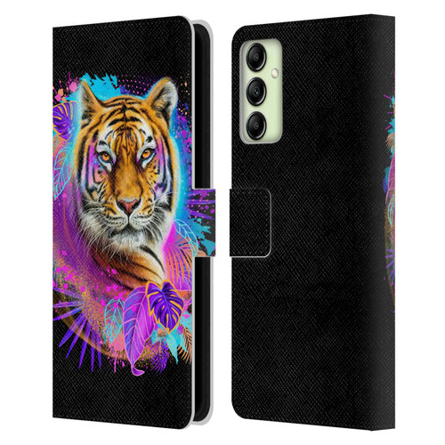Sheena Pike Big Cats Tiger Spirit Leather Book Wallet Case Cover For Samsung Galaxy A14 5G