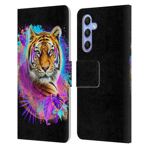 Sheena Pike Big Cats Tiger Spirit Leather Book Wallet Case Cover For Samsung Galaxy A34 5G