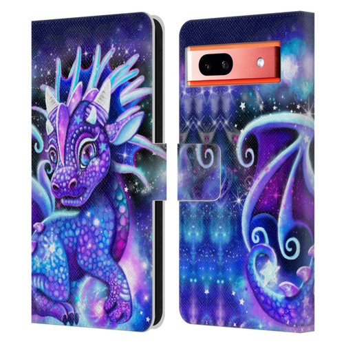 Sheena Pike Dragons Galaxy Lil Dragonz Leather Book Wallet Case Cover For Google Pixel 7a