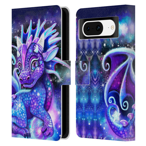 Sheena Pike Dragons Galaxy Lil Dragonz Leather Book Wallet Case Cover For Google Pixel 8