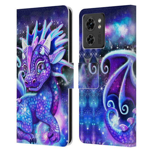Sheena Pike Dragons Galaxy Lil Dragonz Leather Book Wallet Case Cover For Motorola Moto Edge 40