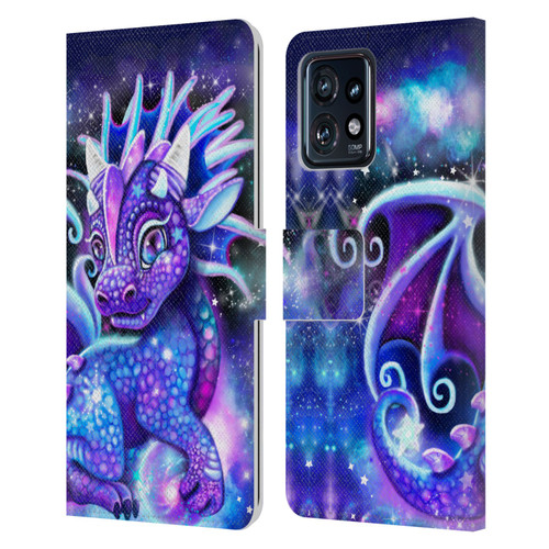 Sheena Pike Dragons Galaxy Lil Dragonz Leather Book Wallet Case Cover For Motorola Moto Edge 40 Pro