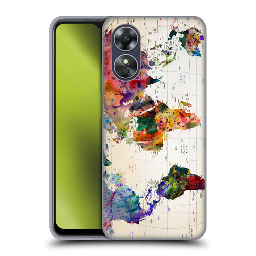 Mark Ashkenazi Pop Culture Map Of The World Soft Gel Case for OPPO A17