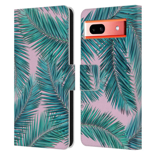 Mark Ashkenazi Banana Life Palm Tree Leather Book Wallet Case Cover For Google Pixel 7a