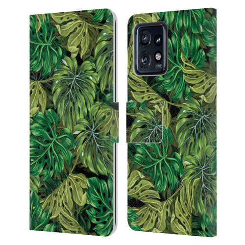 Mark Ashkenazi Banana Life Tropical Haven Leather Book Wallet Case Cover For Motorola Moto Edge 40 Pro