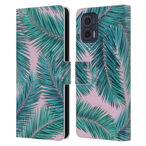 Mark Ashkenazi Banana Life Palm Tree Leather Book Wallet Case Cover For Motorola Moto G73 5G