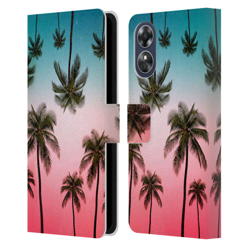 Mark Ashkenazi Banana Life Tropical Leather Book Wallet Case Cover For OPPO A17