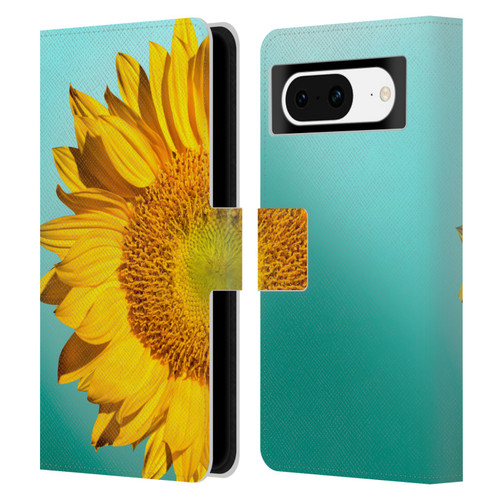 Mark Ashkenazi Florals Sunflowers Leather Book Wallet Case Cover For Google Pixel 8