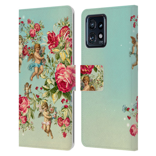 Mark Ashkenazi Florals Roses Leather Book Wallet Case Cover For Motorola Moto Edge 40 Pro