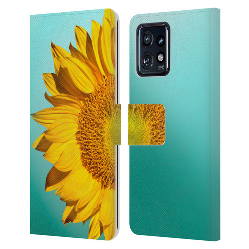 Mark Ashkenazi Florals Sunflowers Leather Book Wallet Case Cover For Motorola Moto Edge 40 Pro