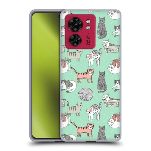 Andrea Lauren Design Animals Cats Soft Gel Case for Motorola Moto Edge 40