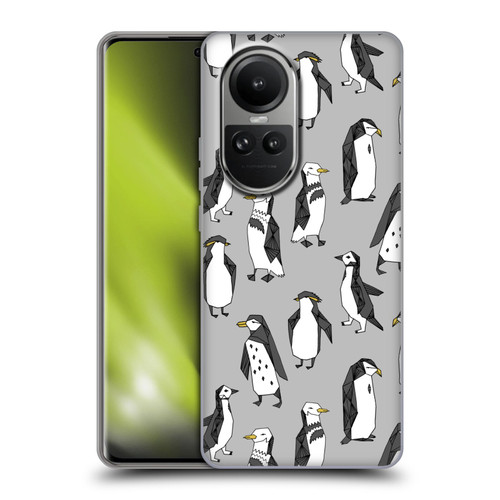 Andrea Lauren Design Birds Gray Penguins Soft Gel Case for OPPO Reno10 5G / Reno10 Pro 5G