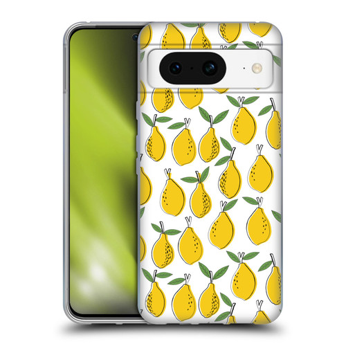 Andrea Lauren Design Food Pattern Lemons Soft Gel Case for Google Pixel 8