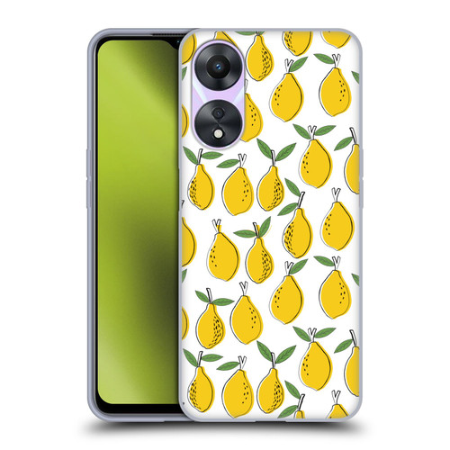 Andrea Lauren Design Food Pattern Lemons Soft Gel Case for OPPO A78 5G