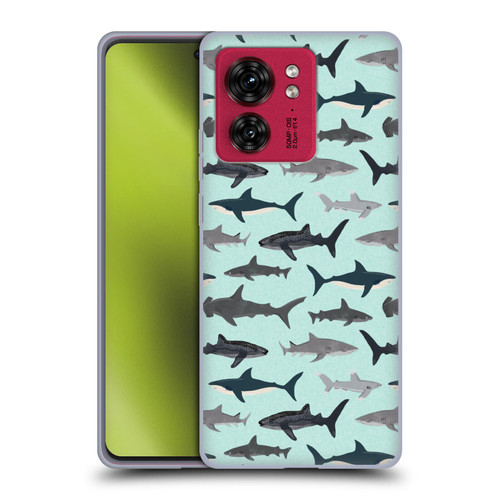 Andrea Lauren Design Sea Animals Sharks Soft Gel Case for Motorola Moto Edge 40