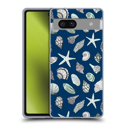 Andrea Lauren Design Sea Animals Shells Soft Gel Case for Google Pixel 7a