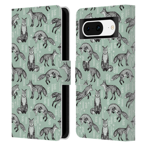 Andrea Lauren Design Animals Fox Leather Book Wallet Case Cover For Google Pixel 8