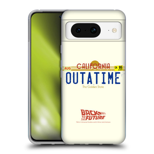 Back to the Future I Graphics Outatime Soft Gel Case for Google Pixel 8
