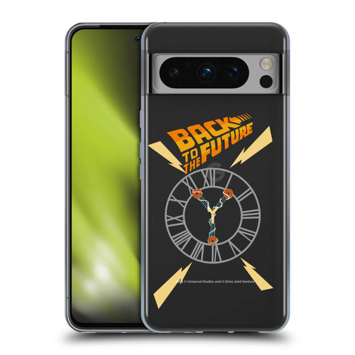 Back to the Future I Graphics Clock Tower Soft Gel Case for Google Pixel 8 Pro