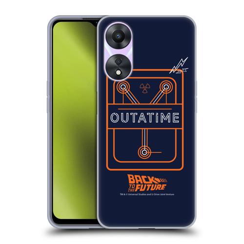 Back to the Future I Quotes Outatime Soft Gel Case for OPPO A78 5G