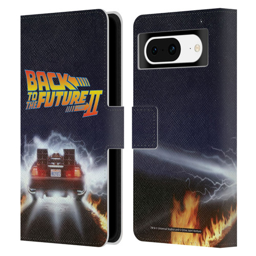 Back to the Future II Key Art Blast Leather Book Wallet Case Cover For Google Pixel 8