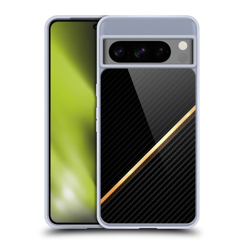Alyn Spiller Carbon Fiber Gold Soft Gel Case for Google Pixel 8 Pro