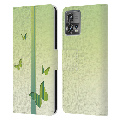 Alyn Spiller Animal Art Butterflies Leather Book Wallet Case Cover For Motorola Moto Edge 30 Fusion