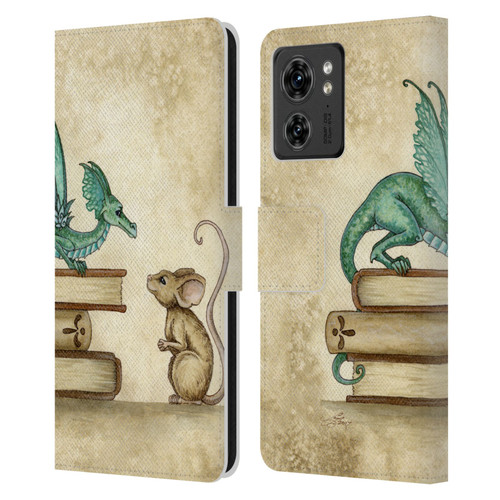 Amy Brown Folklore Curious Encounter Leather Book Wallet Case Cover For Motorola Moto Edge 40