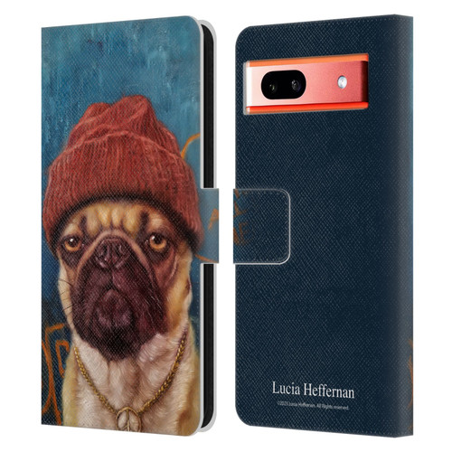 Lucia Heffernan Art Monday Mood Leather Book Wallet Case Cover For Google Pixel 7a