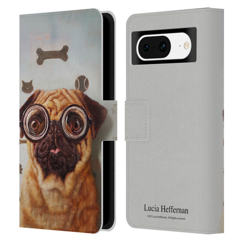 Lucia Heffernan Art Canine Eye Exam Leather Book Wallet Case Cover For Google Pixel 8