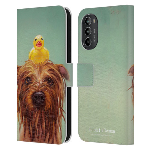 Lucia Heffernan Art Bath Time Leather Book Wallet Case Cover For Motorola Moto G82 5G