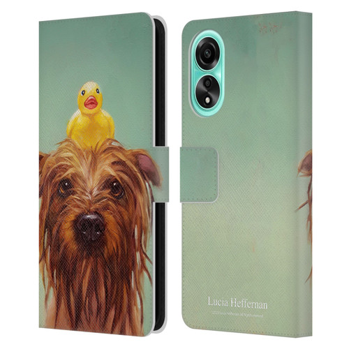 Lucia Heffernan Art Bath Time Leather Book Wallet Case Cover For OPPO A78 5G