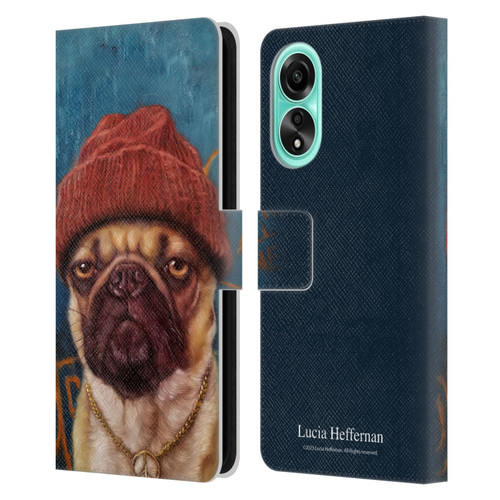 Lucia Heffernan Art Monday Mood Leather Book Wallet Case Cover For OPPO A78 5G