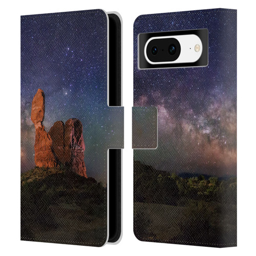 Royce Bair Nightscapes Balanced Rock Leather Book Wallet Case Cover For Google Pixel 8