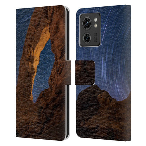 Royce Bair Nightscapes Star Trails Leather Book Wallet Case Cover For Motorola Moto Edge 40