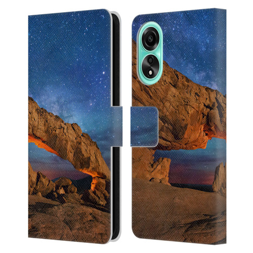 Royce Bair Nightscapes Sunset Arch Leather Book Wallet Case Cover For OPPO A78 4G