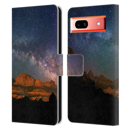 Royce Bair Photography Zions Leather Book Wallet Case Cover For Google Pixel 7a