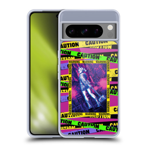 Birds of Prey DC Comics Harley Quinn Art Warning Soft Gel Case for Google Pixel 8 Pro