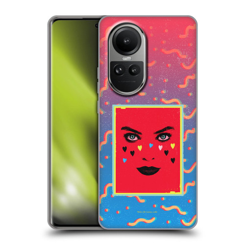 Birds of Prey DC Comics Harley Quinn Art Face Soft Gel Case for OPPO Reno10 5G / Reno10 Pro 5G