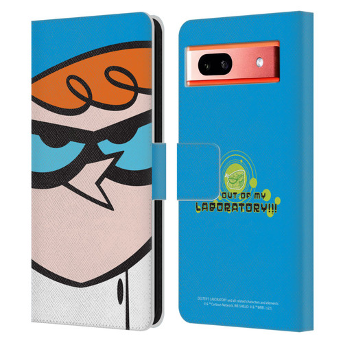 Dexter's Laboratory Graphics Dexter Leather Book Wallet Case Cover For Google Pixel 7a