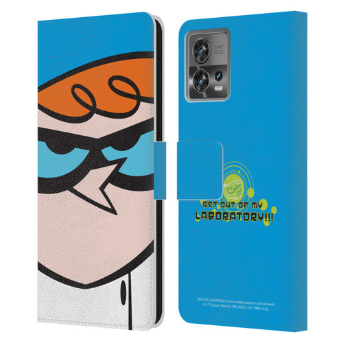 Dexter's Laboratory Graphics Dexter Leather Book Wallet Case Cover For Motorola Moto Edge 30 Fusion