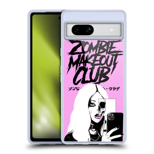 Zombie Makeout Club Art Selfie Skull Soft Gel Case for Google Pixel 7a
