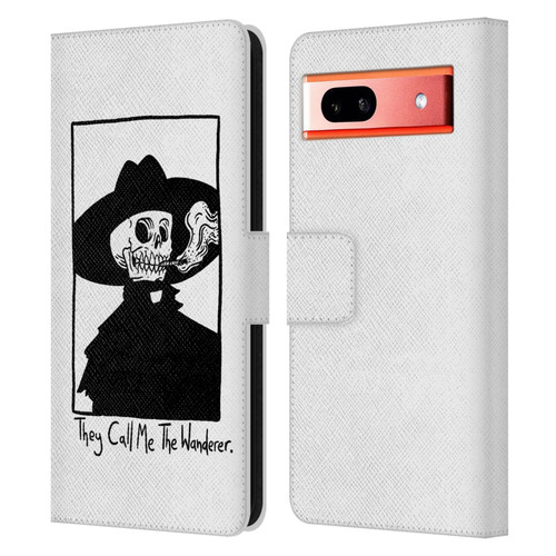 Matt Bailey Art They Call MeThe Wanderer Leather Book Wallet Case Cover For Google Pixel 7a
